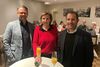 Stephan Brinktrine, Oberbürgermeisterkandidat, mit Elke Kraut-Kleinschmidt und Philipp Hagemann
