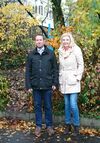 Vor Ort: Philipp Hagemann und Elke Kraut-Kleinschmidt,